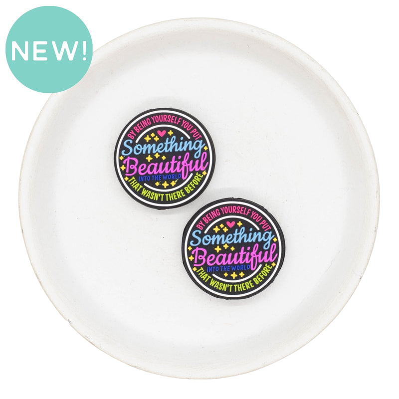 ... Something Beautiful... Silicone Focal Bead 29mm (Package of 2)