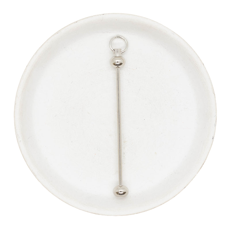 Silver Beadable Bar - Add to your project of choice! (Package of 1)