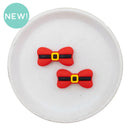 Santa Belt Bow Silicone Focal Bead 17x33mm (Package of 2)