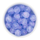 Cornflower Blue Translucent Holographic Spangle Beads 16mm (Package of 10)