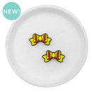 Softball Bow Silicone Focal Bead 29x15mm (Package of 2)