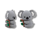 3-D Koala Silicone Focal Bead 27x27x15mm (Package of 2)