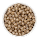 Champagne Super Glitter Beads 8mm (Package of Approx. 50 Beads)