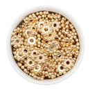 Gold Ring Disc Spacer Beads 16x4mm (Package of 20)