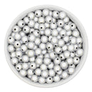 White Illusion Beads 8mm (Package of Approx. 50 Beads)