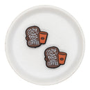 Start Your Day with Coffee Silicone Focal Bead 30x28mm (Package of 2)
