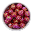 Red Iridescent Oblong Multifaceted 16x17mm (Package of 10)