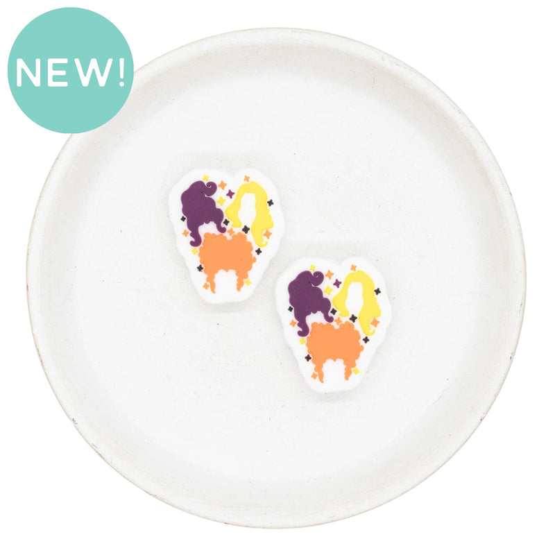 Witch Sister Trio Silicone Focal Bead 28x25mm (Package of 2)