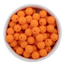 Orange Solid Pumpkin 12mm Silicone Beads (Package of 10)