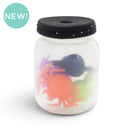3-D Spider Filled Halloween Jar Silicone Focal Bead 25x17x17mm (Package of 1)