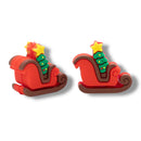 3-D Sleigh Silicone Focal Bead 30x26x12mm (Package of 2)