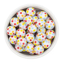 Polka Dot Printed Beads 16mm (Package of 10)