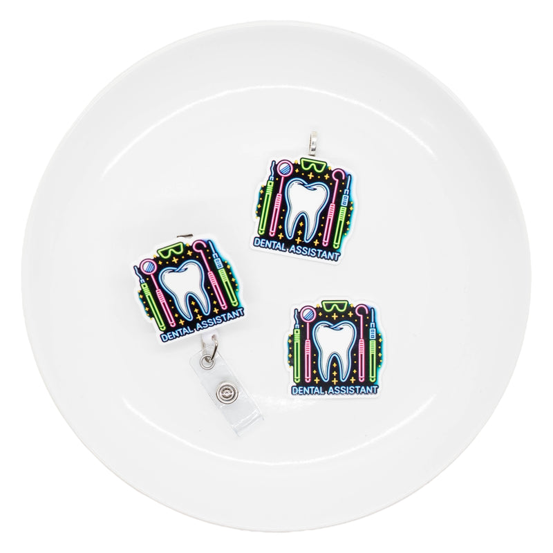 Neon Dental Assistant Acrylic Accent 42mm (Package of 1)