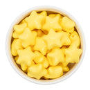 Yellow Solid Star Bead 21mm (Package of 5)