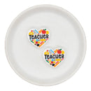 Teacher Supply Heart Silicone Focal Bead 25x29mm (Package of 2)