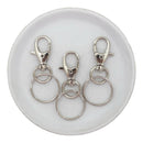 Silver Lanyard Clip w/Keyring (Package of 3)