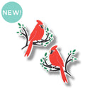 Jumbo Cardinal on a Branch Silicone Focal Bead 50x46mm (Package of 2)