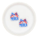 Merica Bow Glitter Silicone Focal Bead 26x29mm (Package of 2)