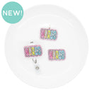 Bright Nurse w/Black Dot Background Acrylic Accent 29x44mm (Package of 1)