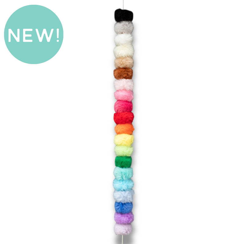 Large Hole Fuzzy Rondelle 19x12mm (Package of 10)