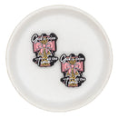 God is good all the time Silicone Focal Bead 32x24mm (Package of 2)