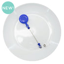 Royal Blue Solid Beadable Badge Reel (Package of 1)