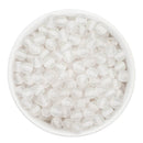 White Super Glitter Beads 8mm (Package of Approx. 50 Beads)