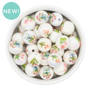 Iridescent Tulips Printed Variety Pack Beads 16mm (Package of 10)