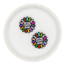 No One Fights Alone Ribbons Silicone Focal Bead 29mm (Package of 2)
