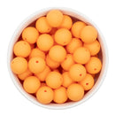 Tangerine Silicone Beads 15mm (Package of 10)