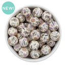 Halloween & Flowers Printed Silicone Beads 15mm (Package of 10)