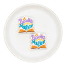 Books are Magical Silicone Focal Bead 29mm (Package of 2)