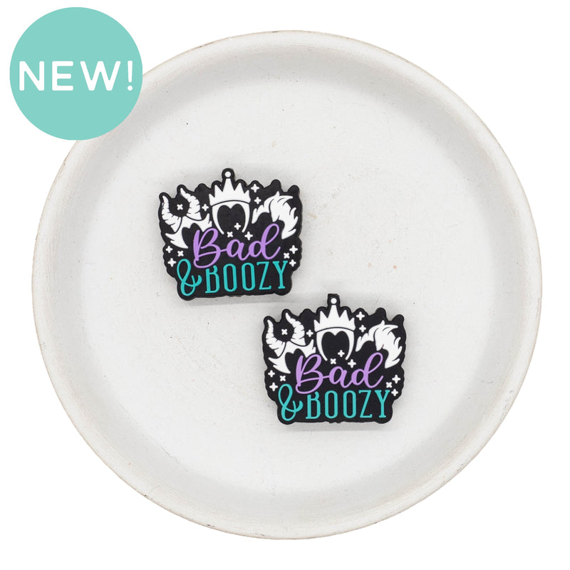 Bad & Boozy Silicone Focal Bead 26x30mm (Package of 2)