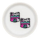Living That Medical Assistant Life Silicone Focal Bead 30x29mm (Package of 2)