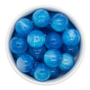 Azure Cosmic Glitter Beads 20mm (Package of 10)