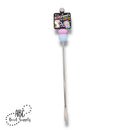 Mama Needs Coffee Silicone Focal Bead 27x28mm (Package of 2)