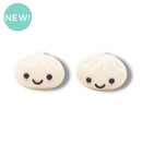 3-D Dumpling Silicone Focal Bead 20x14x20mm (Package of 2)