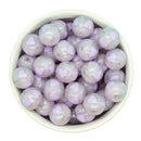 Shimmery Lavender Heart Inlay Beads 16mm (Package of 10)