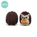 3-D Hedgehog Holding a Pumpkin Silicone Focal Bead 28x25x18mm (Package of 2)