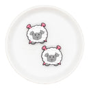 Sheep Ball of Yarn Silicone Focal Bead 27x28mm (Package of 2)