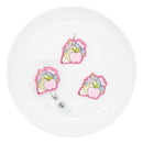 Doodle Pencil, Apple & Flowers Acrylic Accent 50x39mm (Package of 1)