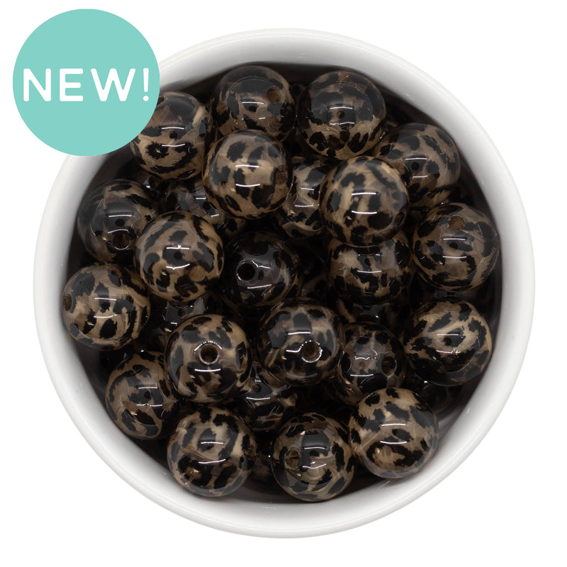Marble Leopard Beads 16mm (Package of 10)