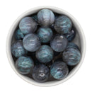 Grey Cosmic Glitter Beads 20mm (Package of 10)