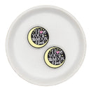 I Love You to the Moon & Back Silicone Focal Bead 28mm (Package of 2)