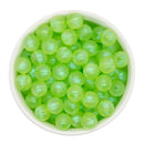 Lime Green Translucent Shimmer Beads 12mm (Package of 20)