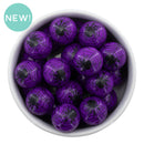 Purple Spider Printed Beads 20mm (Package of 10)