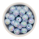 Sky Blue Iridescent Disco Beads 16mm (Package of 10)