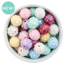 Iridescent Oblong Multifaceted 16x17mm Bead Mix (Package of 30)