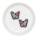 Floral Butterfly Silicone Focal Bead 29x25mm (Package of 2)