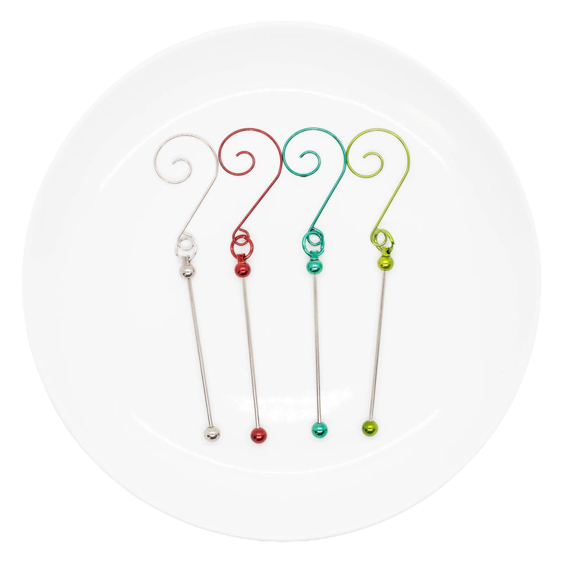 Beadable Ornaments on Swirl Hooks (Package of 1)
